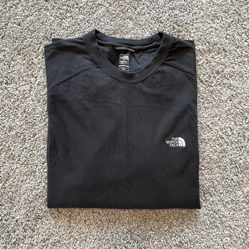 North Face Long Sleeve Jersey - Charcoal Gray - Men’s Large